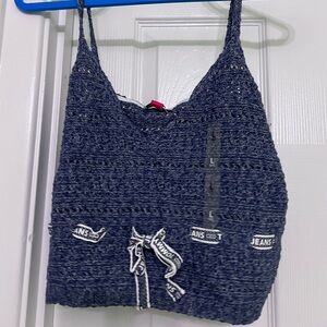 NWT TOMMY JEANS by Tommy Hilfiger crochet tank top size Large